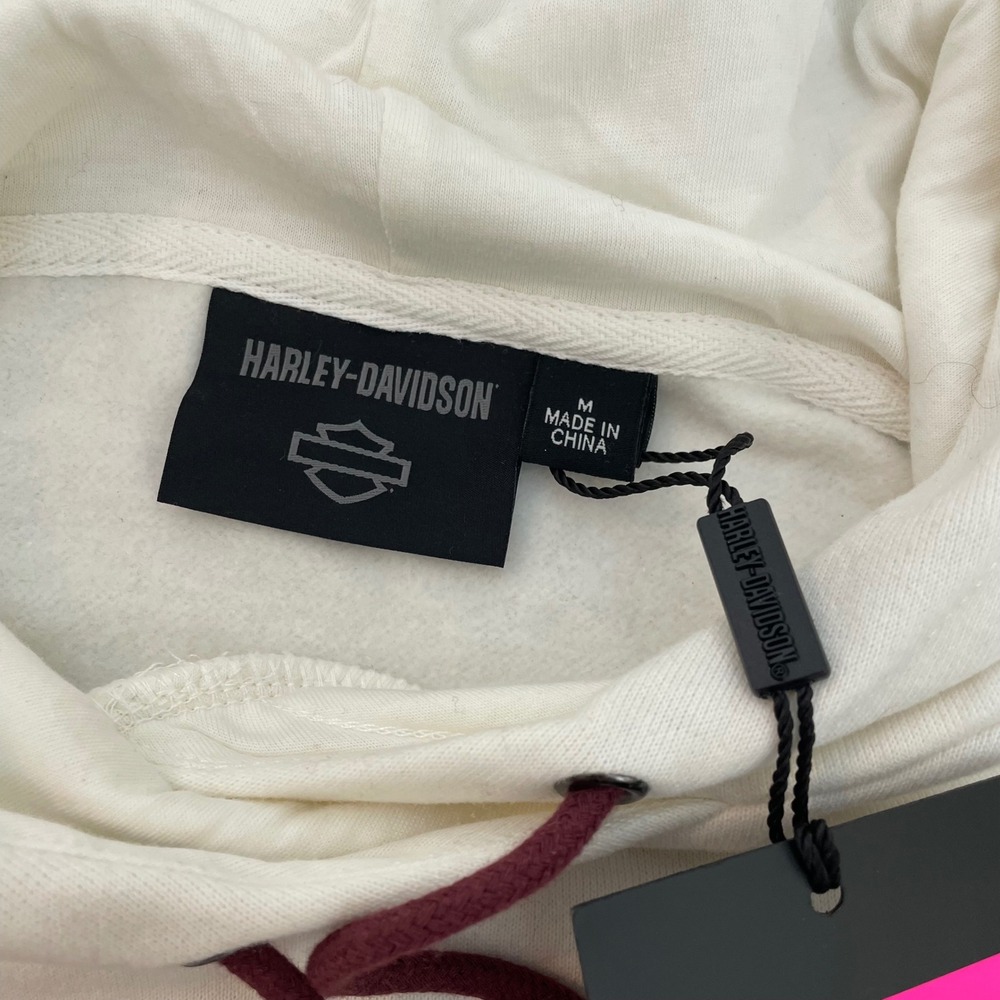 Harley Davidson Hoodie Womens Medium Biker Streetwear Colorblock NWT - Picture 4 of 11